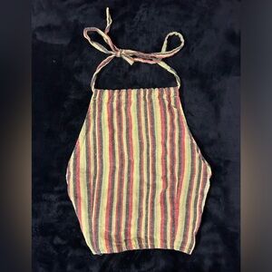 Striped Vintage Halter Top